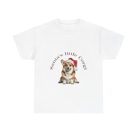 Santa's little Corgi T-Shirt, Festive Corgi Dog Christmas Tee, Cute Pet Lover Shirt, Holiday Apparel, Great Gift for Dog Owners