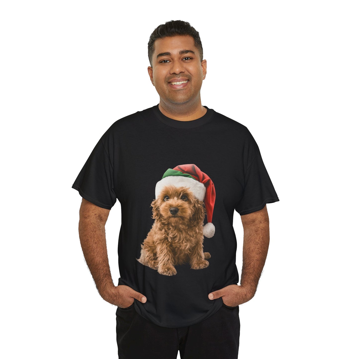 Tan Cavoodle dog Christmas! T-Shirt, Festive Cavoodle Christmas Tee, Cute Pet Lover Shirt, Holiday Apparel, Great Gift for Dog Owners, Preppy Style Top