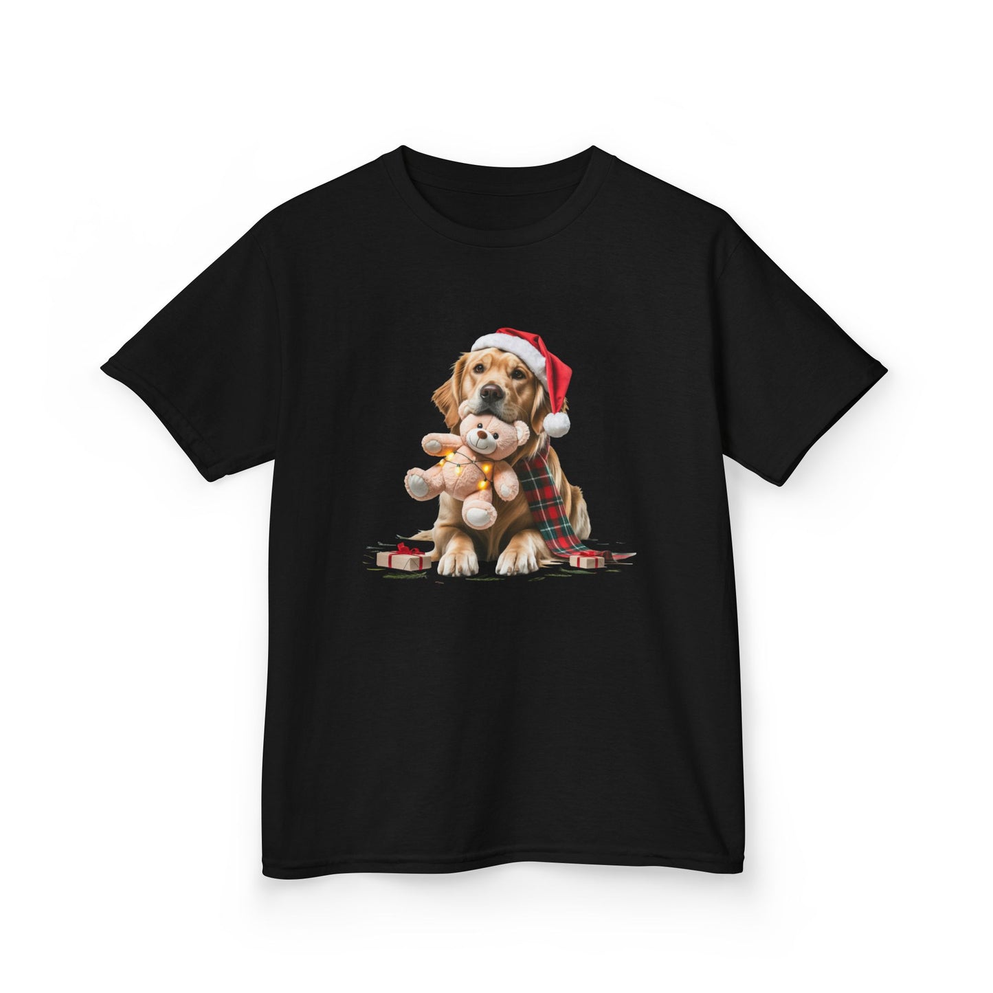 Kids Christmas Dog T-Shirt, Festive Dog Kids Christmas Tee, Cute Pet Lover Shirt, Holiday Apparel, Great Gift for Dog Owners