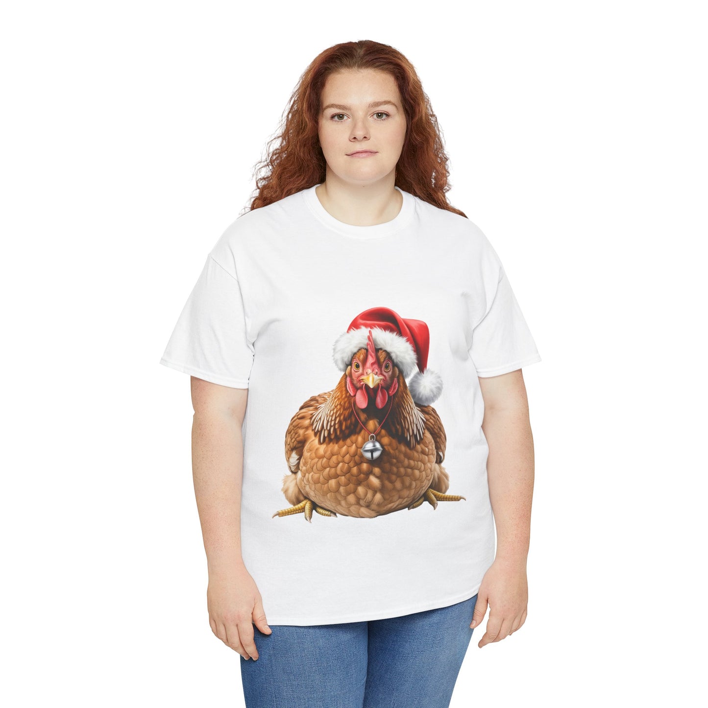 Chicken Christmas T-Shirt – Holiday Farm Animal Lover Tee, Festive Poultry Shirt, Cute Chicken Xmas Gift, Nature Lover Apparel, Holiday Barnyard Shirt for Chicken Lovers