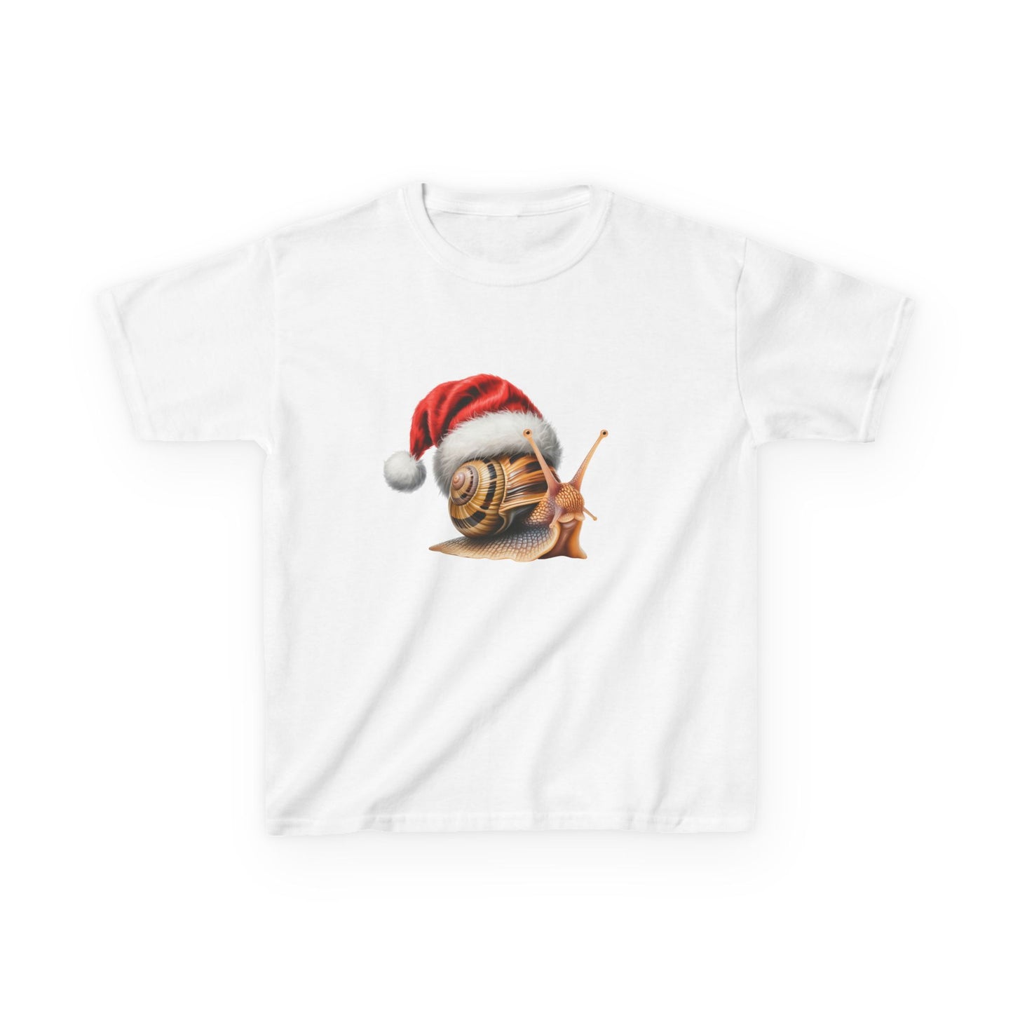 Kids Christmas Snail T-Shirt, Festive Snail Kids Christmas Tee, Cute Pet Lover Shirt, Holiday Apparel, Great Gift for Pet Owners