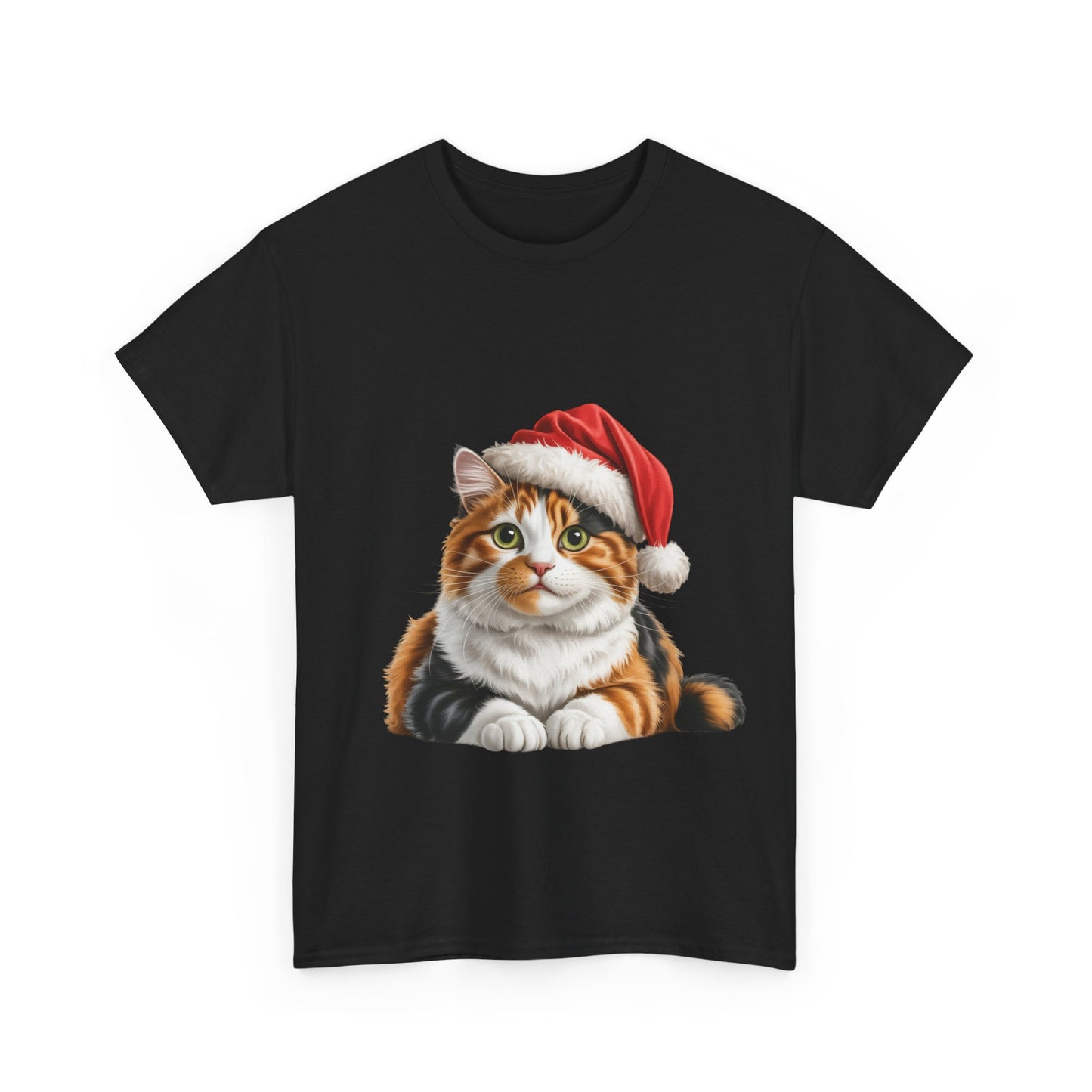 Calico Christmas T-Shirt, Festive Ginger Cat Christmas Tee, Cute Pet Lover Shirt, Holiday Apparel, Great Gift for Pet Owners