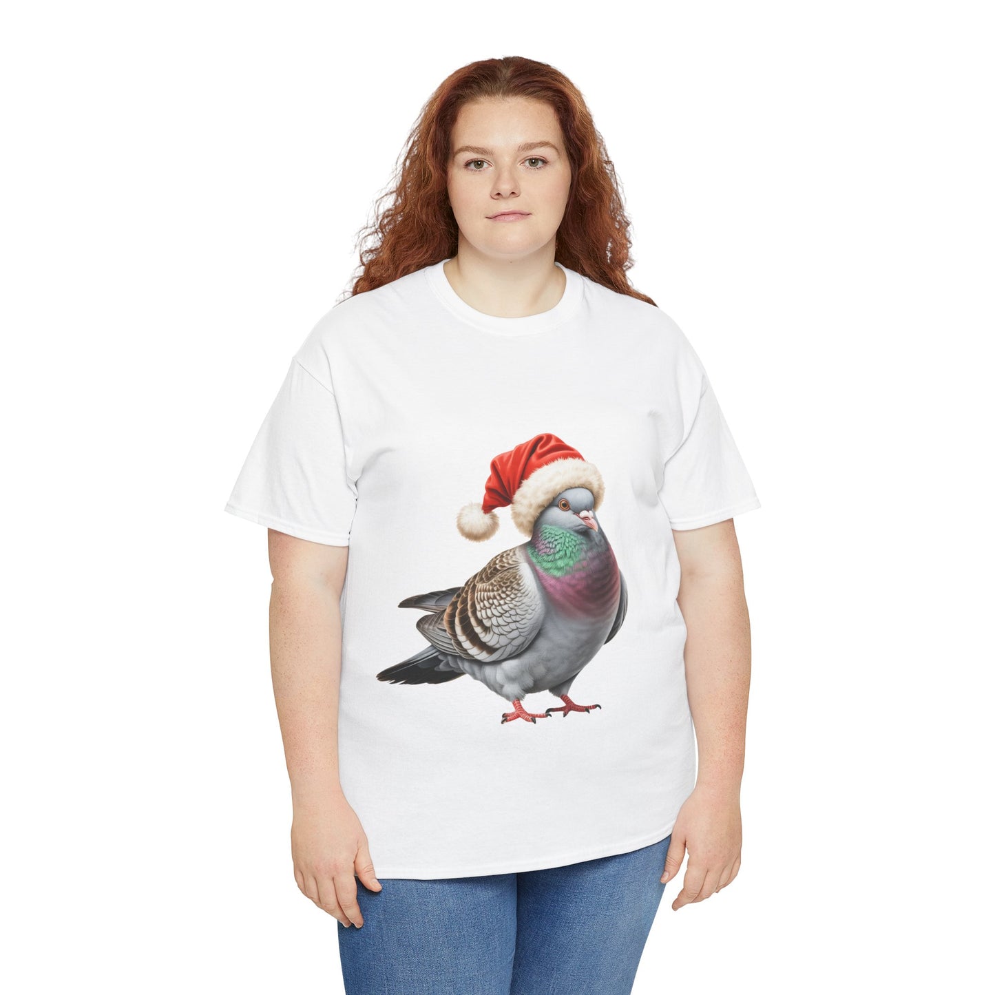 Pigeon Christmas T-Shirt – Holiday Pigeon Lover Tee, Festive Urban Bird Shirt, Cute Pigeon Xmas Gift, Nature Lover Apparel, Holiday Feathered Friend Shirt for Pigeon Lovers
