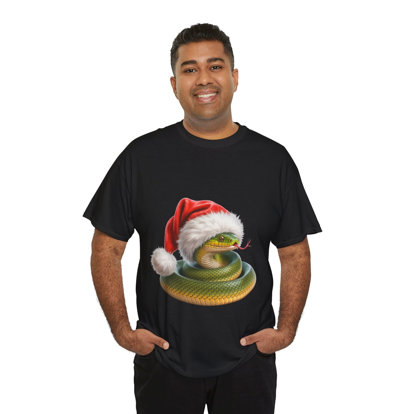 Green snake Christmas T-Shirt, Festive green snake Christmas Tee, Cute Pet Lover Shirt, Holiday Apparel, Great Gift for snake Owners