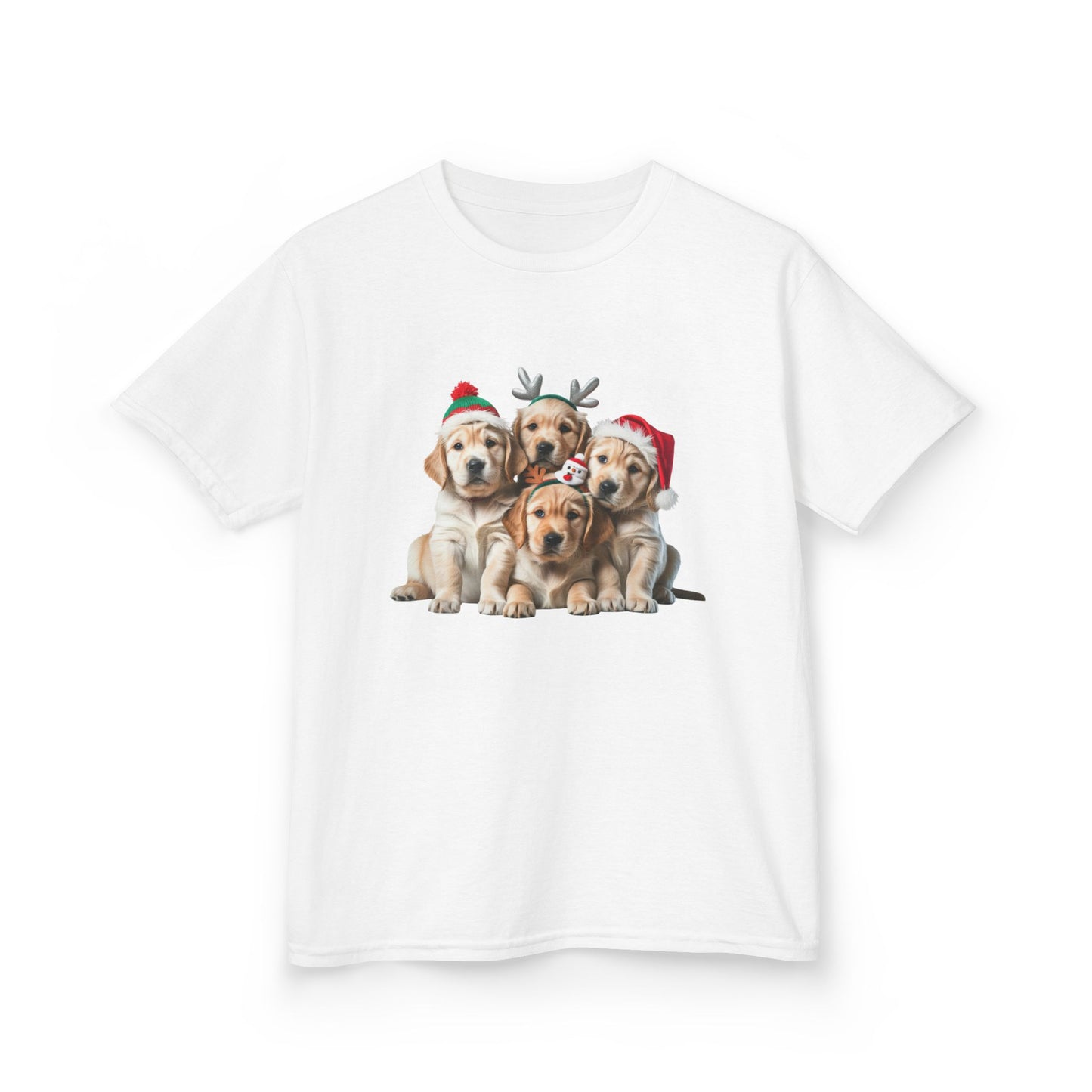 Kids Christmas Dog T-Shirt, Festive Dog Kids Christmas Tee, Cute Pet Lover Shirt, Holiday Apparel, Great Gift for Dog Owners