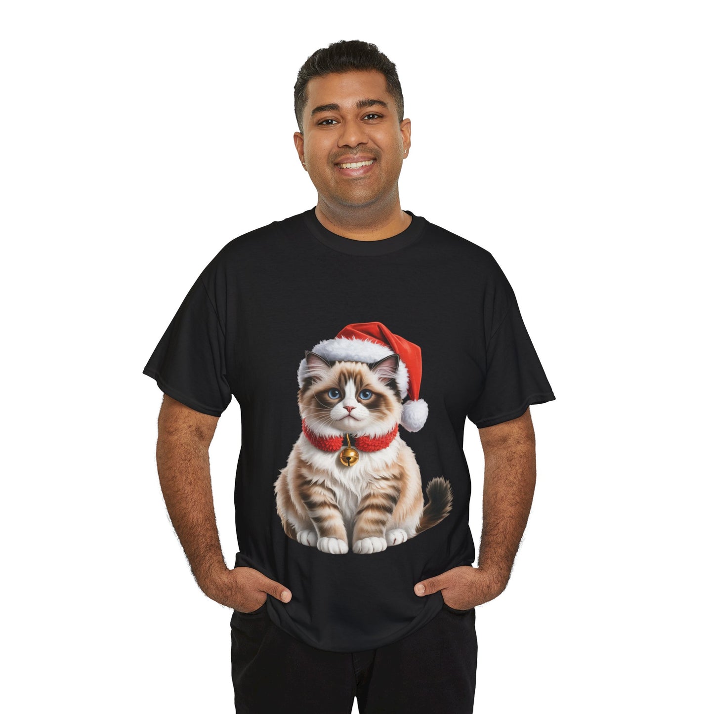 Ragdoll Christmas cat T-Shirt, Festive Ragdoll cat Christmas Tee, Cute Pet Lover Shirt, Holiday Apparel, Great Gift for cat Owners