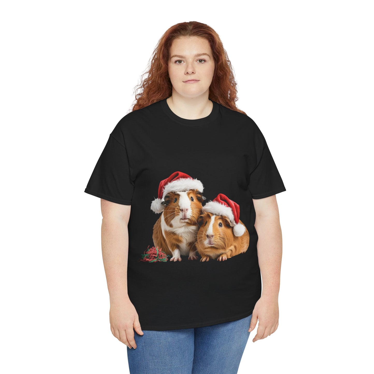Christmas Guinea Pigs T-Shirt – Holiday Pet Lover Tee, Festive Small Animal Shirt, Cute Guinea Pig Xmas Gift, Adorable Pet Apparel, Holiday Rodent Shirt for Guinea Pig Lovers
