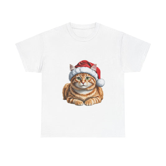 Ginger Christmas T-Shirt, Festive Ginger Cat Christmas Tee, Cute Pet Lover Shirt, Holiday Apparel, Great Gift for Pet Owners