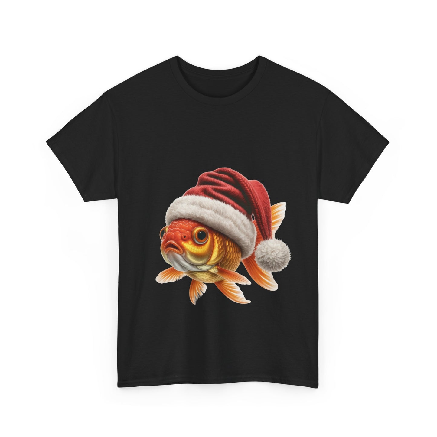 Christmas Goldfish T-Shirt – Holiday Fish Lover Tee, Festive Aquarium Shirt, Cute Goldfish Xmas Gift, Nature Lover Apparel, Holiday Pet Fish Shirt for Goldfish Lovers