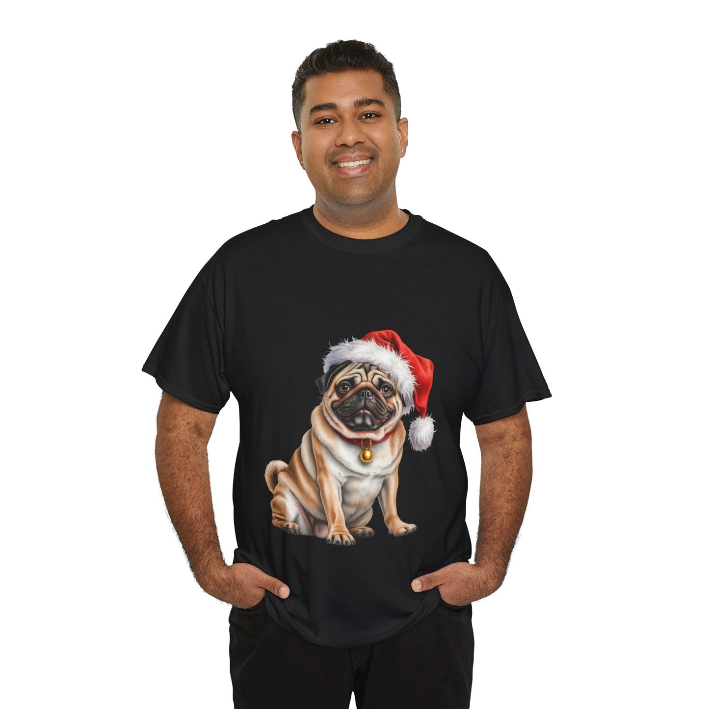 Pug Christmas T-Shirt, Festive Pug Dog Christmas Tee, Cute Pet Lover Shirt, Holiday Apparel, Great Gift for Dog Owners