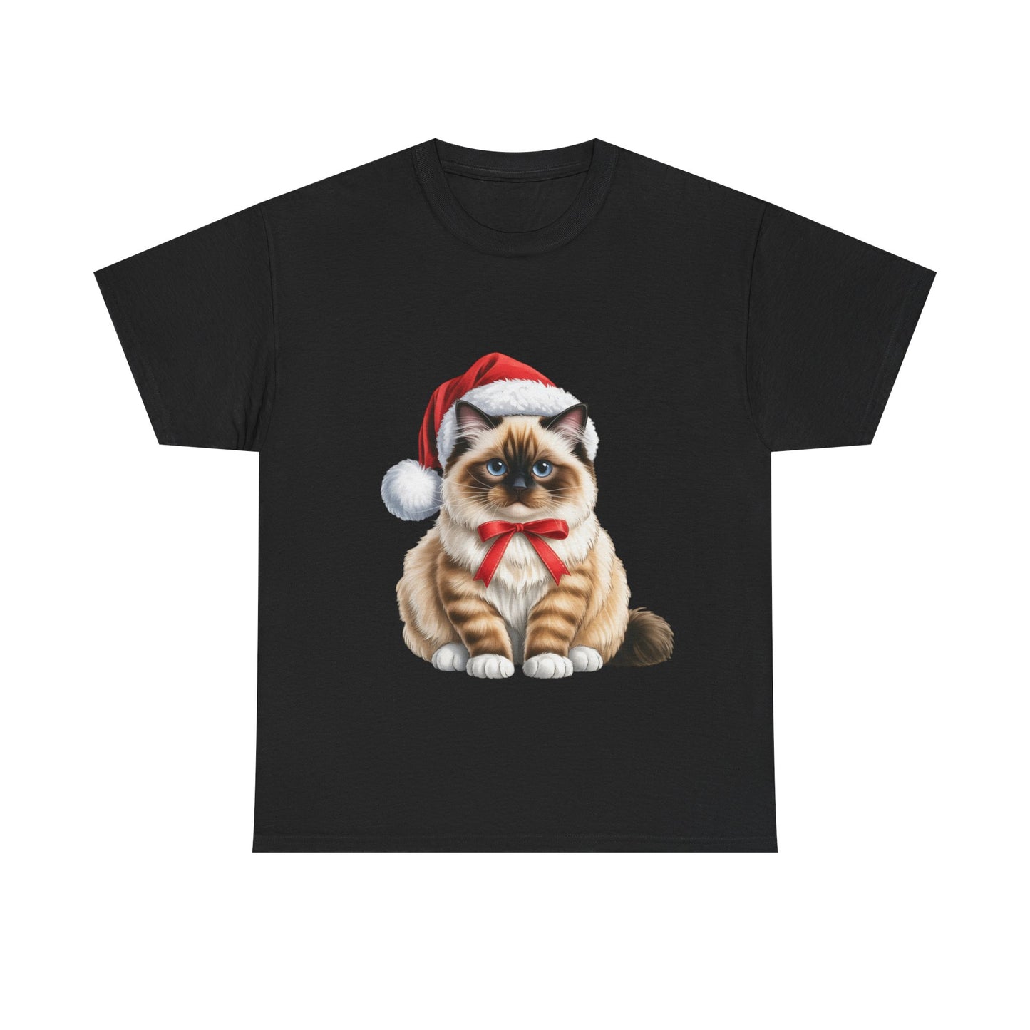 Ragdoll Christmas T-Shirt, Festive Ragdoll Cat Christmas Tee, Cute Pet Lover Shirt, Holiday Apparel, Great Gift for Dog Owners