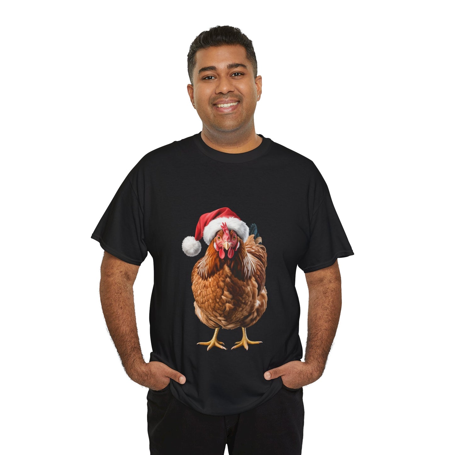 Christmas Chicken T-Shirt – Holiday Farm Animal Lover Tee, Festive Poultry Shirt, Cute Chicken Xmas Gift, Nature Lover Apparel, Holiday Barnyard Shirt for Chicken Lovers