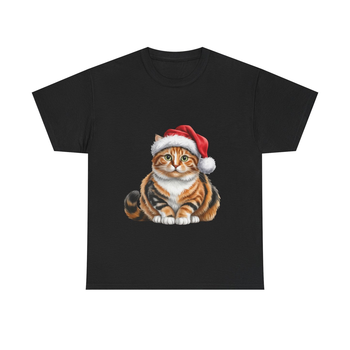Calico Christmas T-Shirt, Festive Ginger Cat Christmas Tee, Cute Pet Lover Shirt, Holiday Apparel, Great Gift for Pet Owners