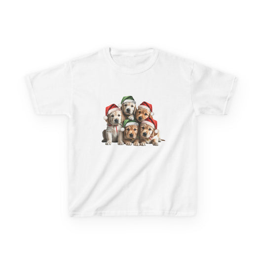Kids Christmas Dog T-Shirt, Festive Dog Kids Christmas Tee, Cute Pet Lover Shirt, Holiday Apparel, Great Gift for Dog Owners