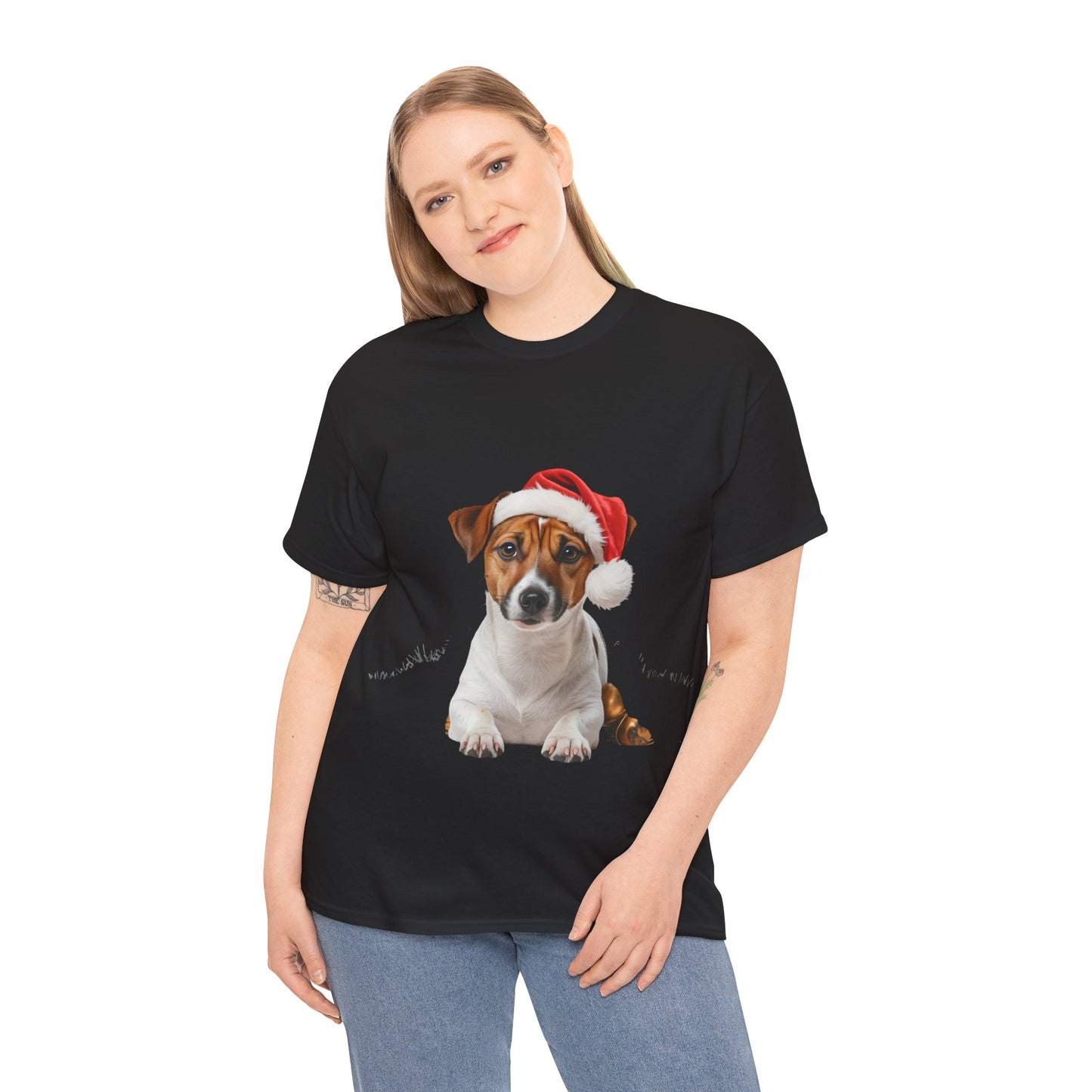 Jack Russell Christmas T-Shirt, Festive Jack Russell Dog Christmas Tee, Cute Pet Lover Shirt, Holiday Apparel, Great Gift for Dog Owners