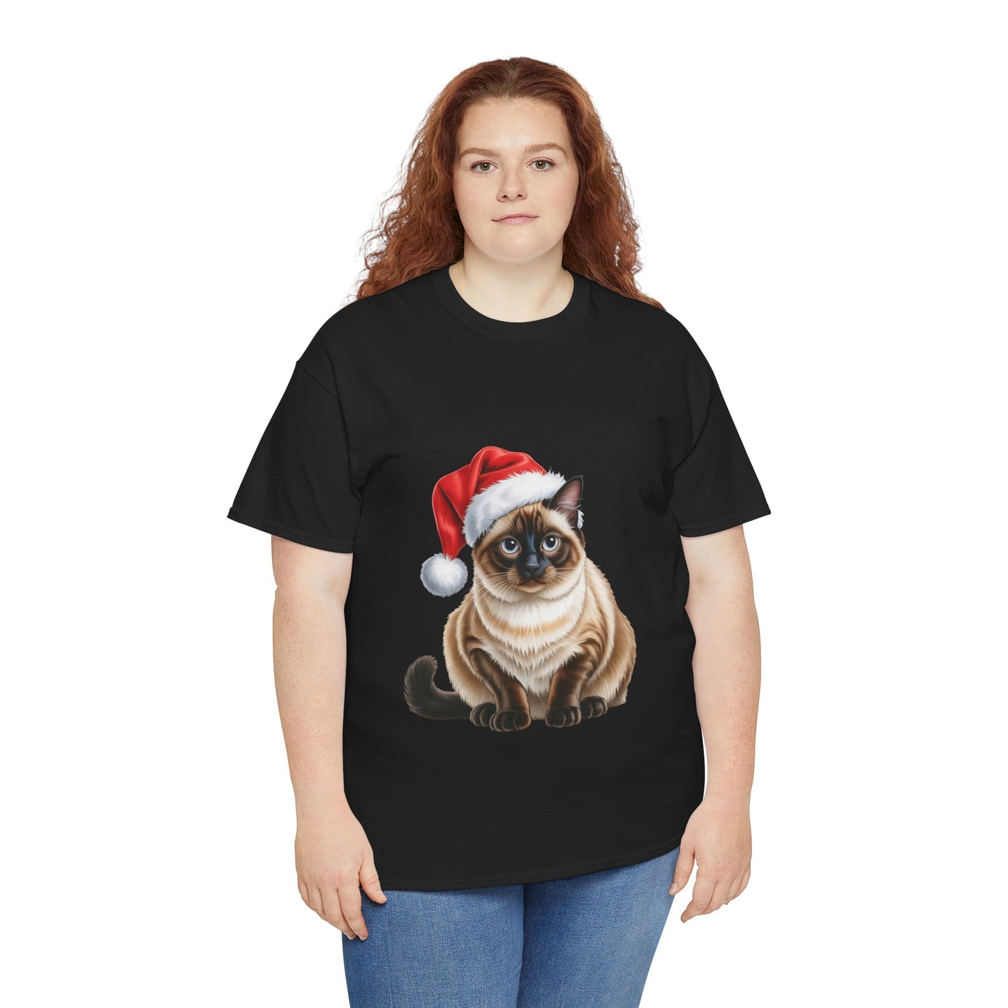 Siamese Christmas cat! T-Shirt, Festive Siamese Cat Christmas Tee, Cute Pet Lover Shirt, Holiday Apparel, Great Gift for Pet Owners
