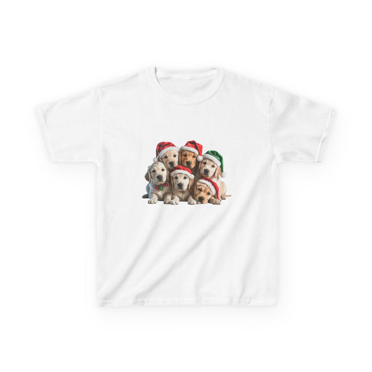 Kids Christmas Dog T-Shirt, Festive Dog Kids Christmas Tee, Cute Pet Lover Shirt, Holiday Apparel, Great Gift for Dog Owners