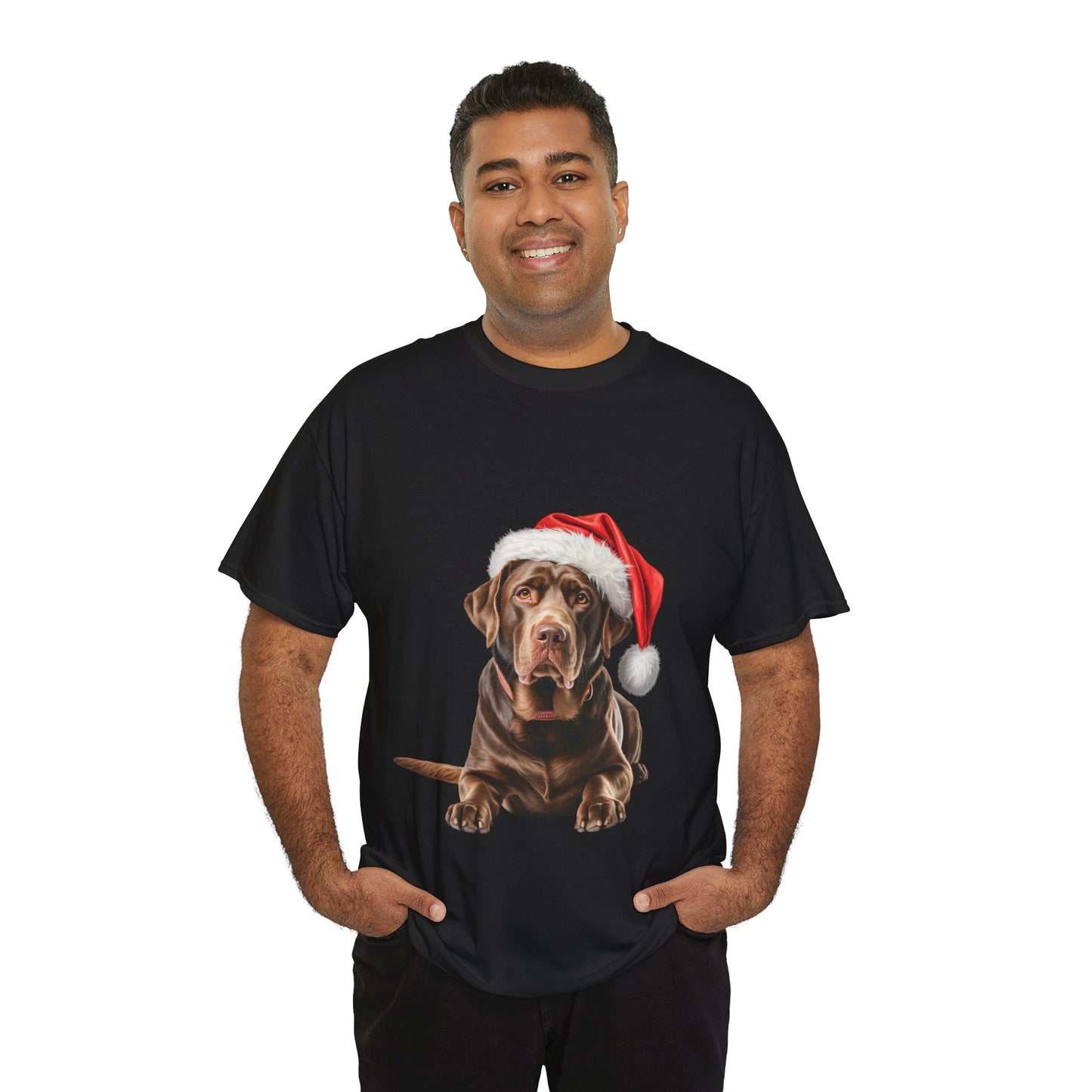 Chocolate Labrador Christmas T-Shirt, Festive Chocolate Labrador Dog Christmas Tee, Cute Pet Lover Shirt, Holiday Apparel, Great Gift for Dog Owners