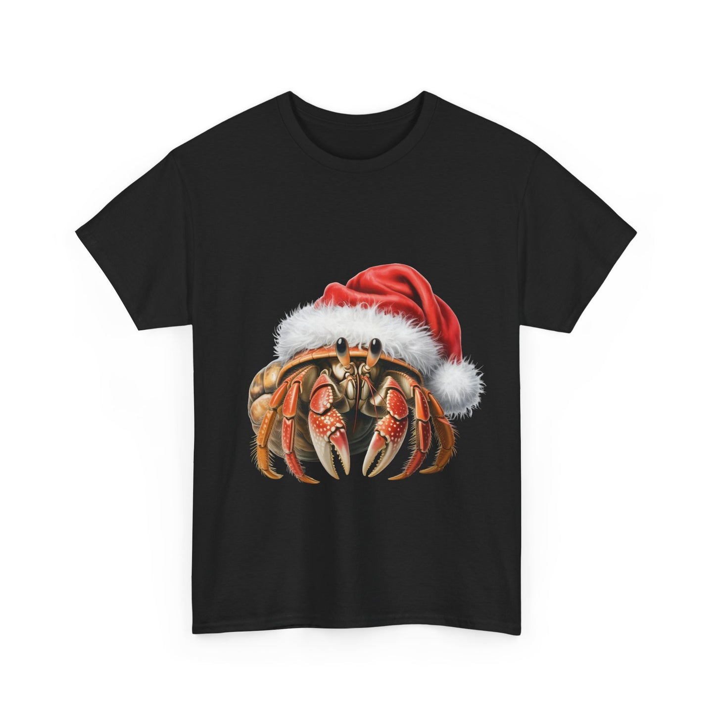 Christmas Hermit Crab T-Shirt – Holiday Crab Lover Tee, Festive Beach Creature Shirt, Cute Hermit Crab Xmas Gift, Nature Lover Apparel, Holiday Coastal Pet Shirt for Hermit Crab Lovers