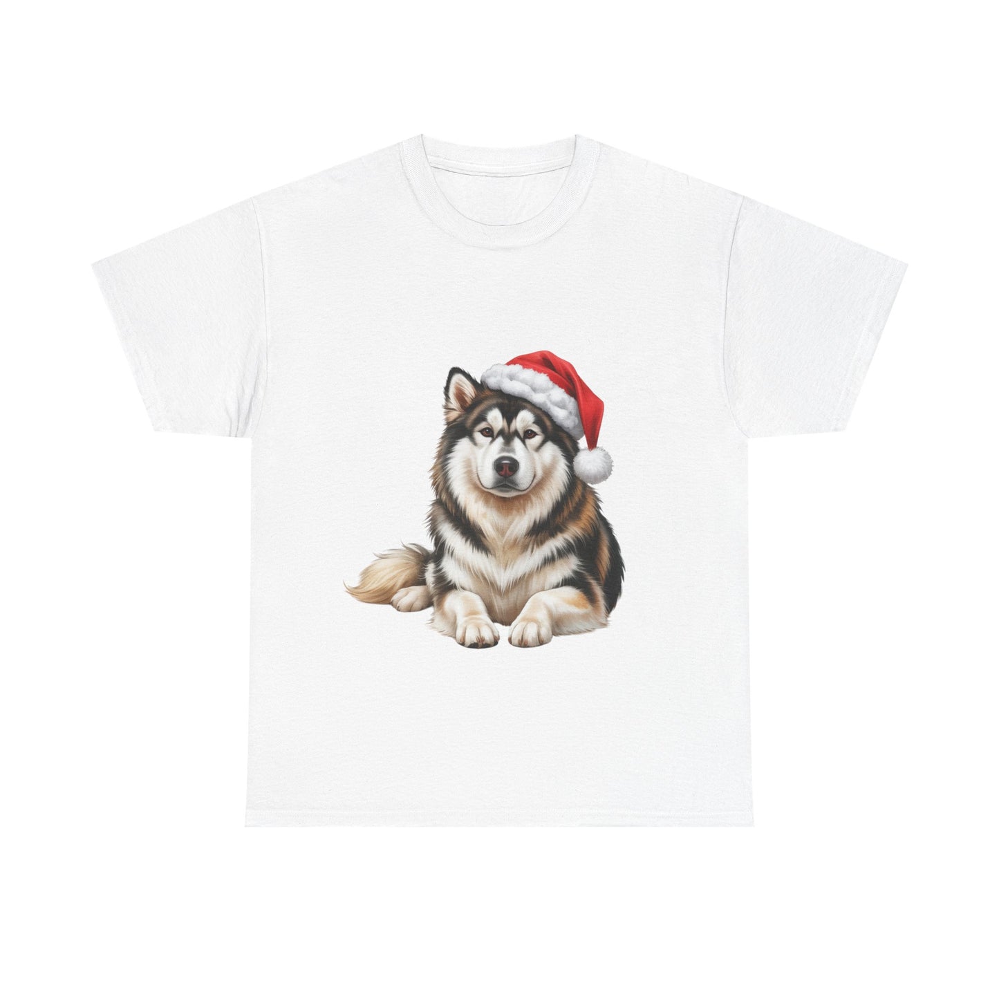 Christmas Malamute T-Shirt, Festive Malamute Dog Christmas Tee, Cute Pet Lover Shirt, Holiday Apparel, Great Gift for Dog Owners