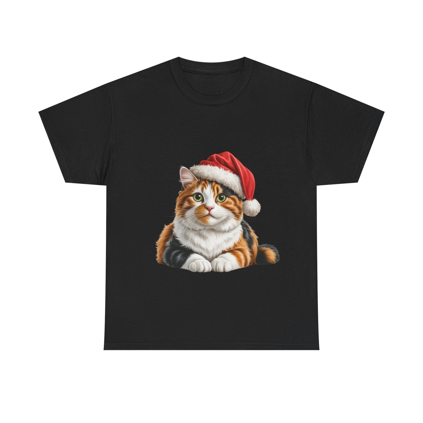 Calico Christmas T-Shirt, Festive Ginger Cat Christmas Tee, Cute Pet Lover Shirt, Holiday Apparel, Great Gift for Pet Owners