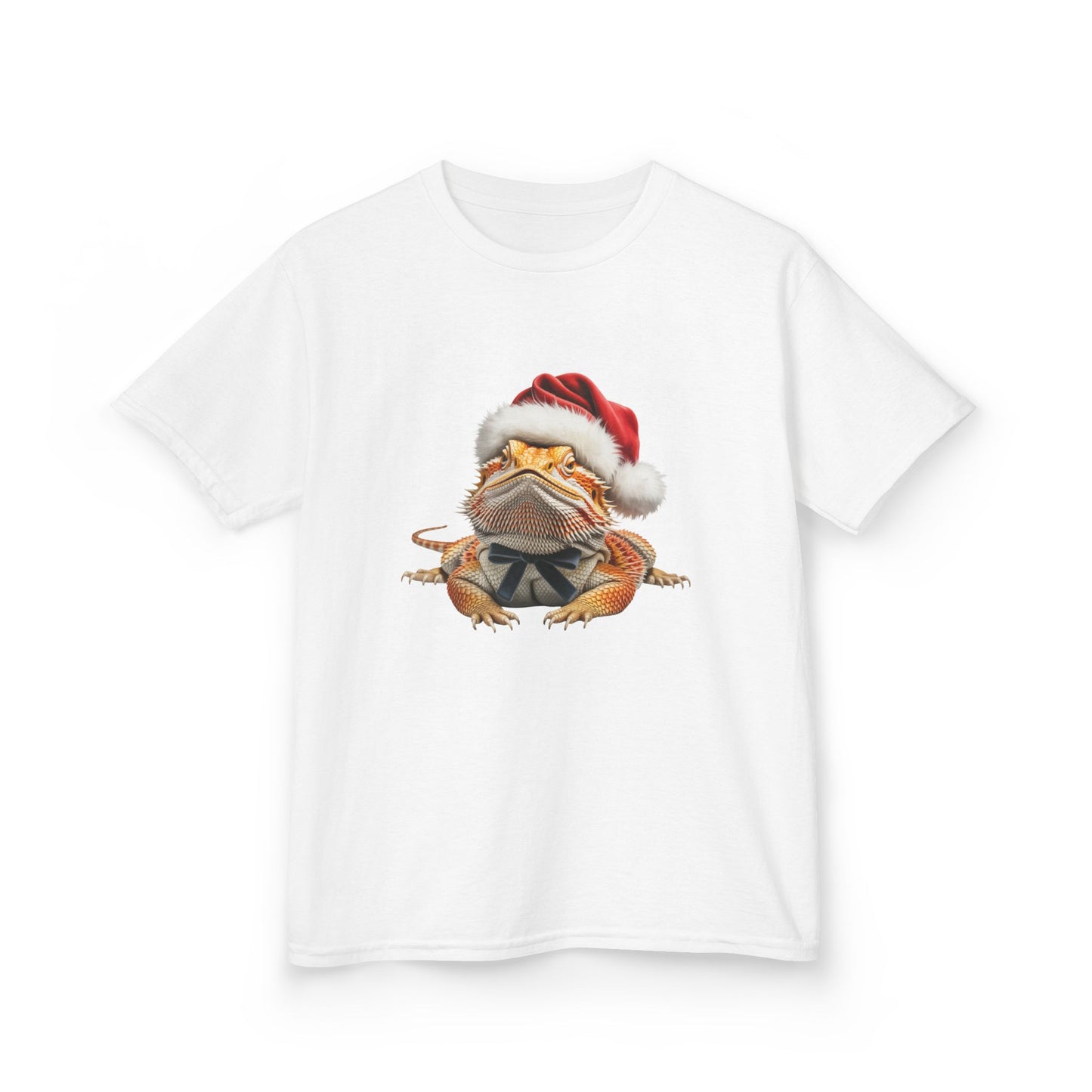 Kids Bearded Dragon Christmas T-Shirt, Festive Bearded Dragon Kids Christmas Tee, Cute Bearded Dragon Lover Shirt, Holiday Apparel, Great Gift for Bearded Dragon Owners