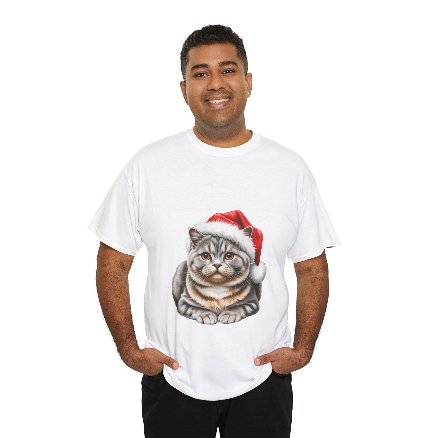 British Blue Christmas T-Shirt, Festive British Blue Cat Christmas Tee, Cute Pet Lover Shirt, Holiday Apparel, Great Gift for Pet Owners