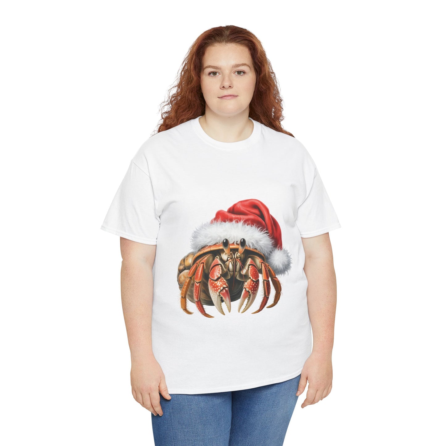 Christmas Hermit Crab T-Shirt – Holiday Crab Lover Tee, Festive Beach Creature Shirt, Cute Hermit Crab Xmas Gift, Nature Lover Apparel, Holiday Coastal Pet Shirt for Hermit Crab Lovers