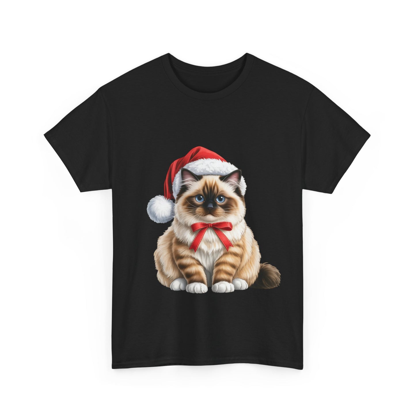 Ragdoll Christmas T-Shirt, Festive Ragdoll Cat Christmas Tee, Cute Pet Lover Shirt, Holiday Apparel, Great Gift for Dog Owners