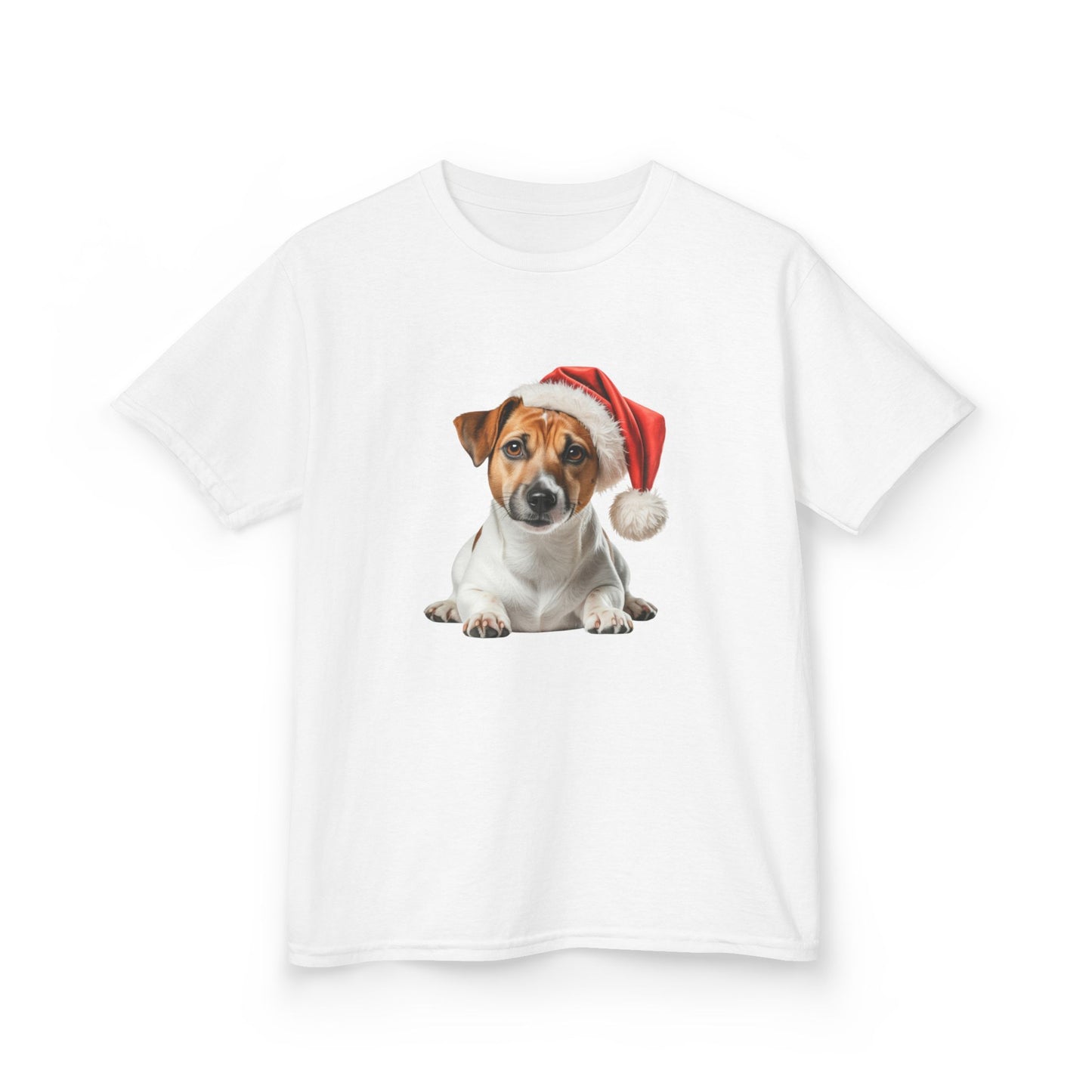 Kids Jack Russell Christmas Dog T-Shirt, Festive Jack Russell Dog Kids Christmas Tee, Cute Pet Lover Shirt, Holiday Apparel, Great Gift for Dog Owners