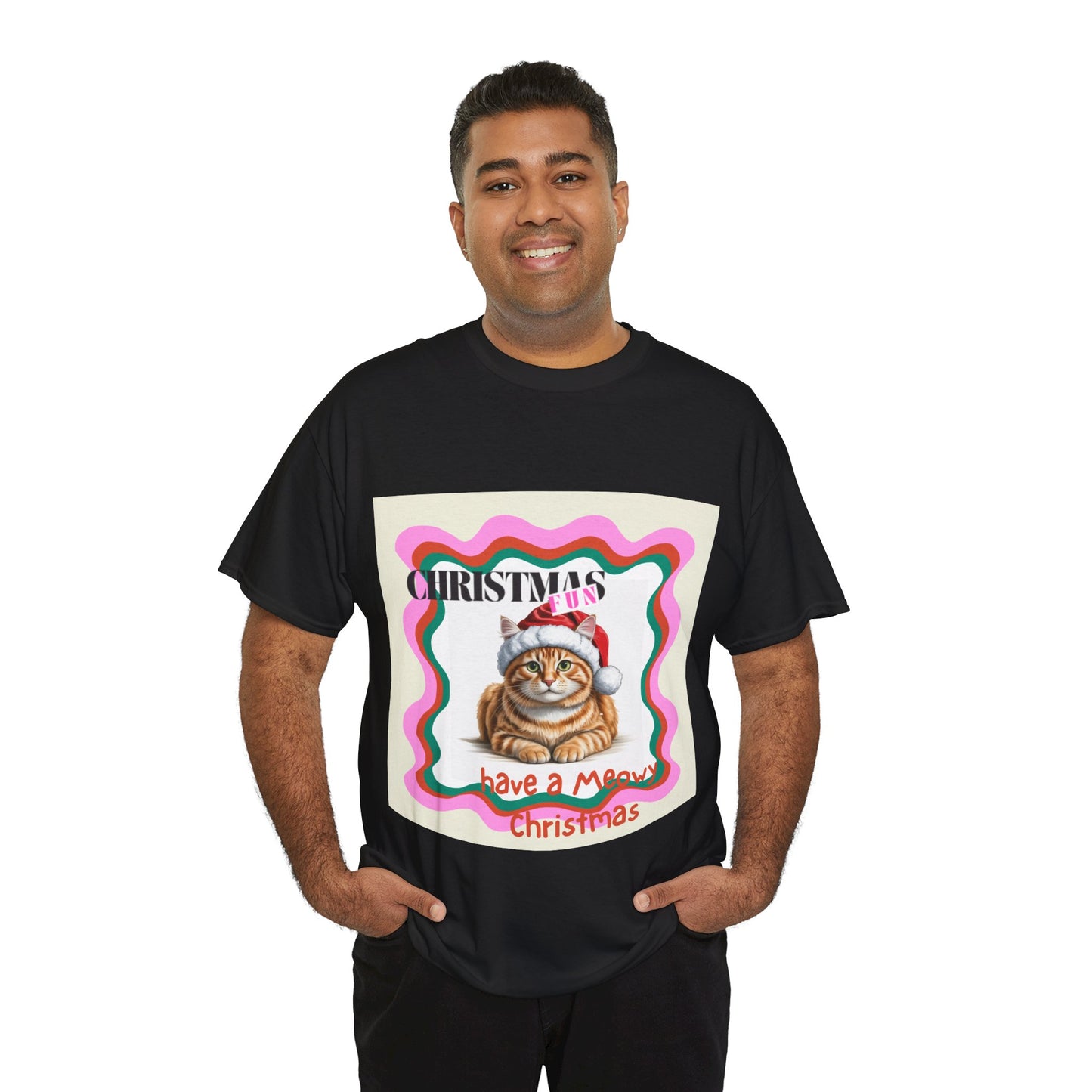 Ginger Cat Christmas T-Shirt, Festive Ginger Cat Christmas Tee, Cute Pet Lover Shirt, Holiday Apparel, Great Gift for Ginger cat Owners