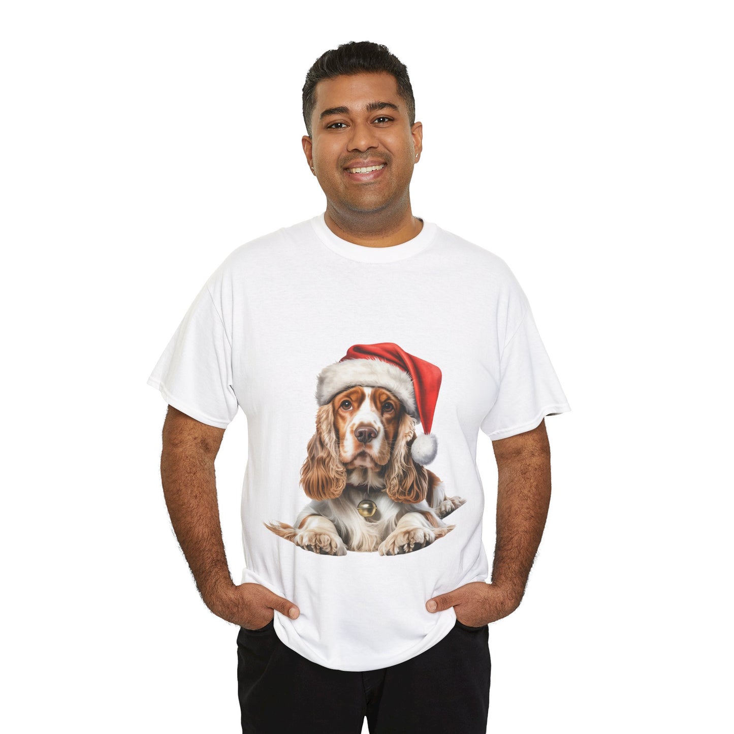 Cocker Spaniel Christmas T-Shirt, Festive Cocker Spaniel Dog Christmas Tee, Cute Pet Lover Shirt, Holiday Apparel, Great Gift for Dog Owners