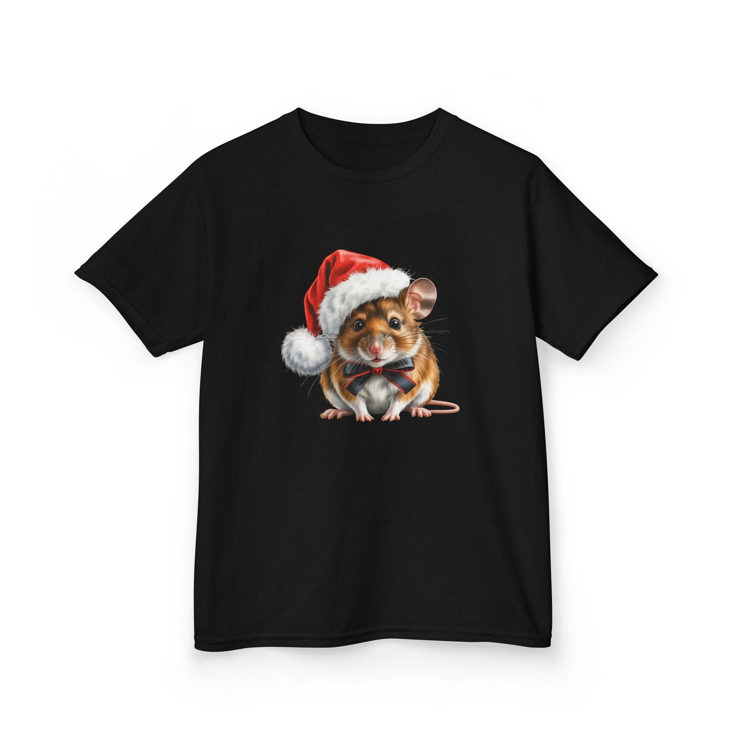 Kids Mouse ChristmasT-Shirt, Festive Mouse Kids Christmas Tee, Cute Mouse Lover Shirt, Holiday Apparel, Great Gift for Mice Owners
