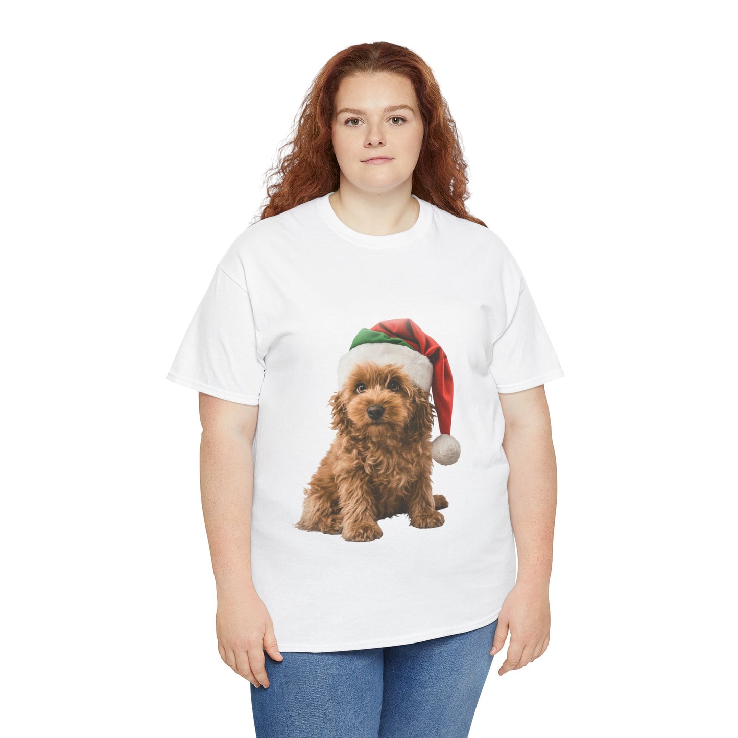 Tan Cavoodle dog Christmas! T-Shirt, Festive Cavoodle Christmas Tee, Cute Pet Lover Shirt, Holiday Apparel, Great Gift for Dog Owners, Preppy Style Top