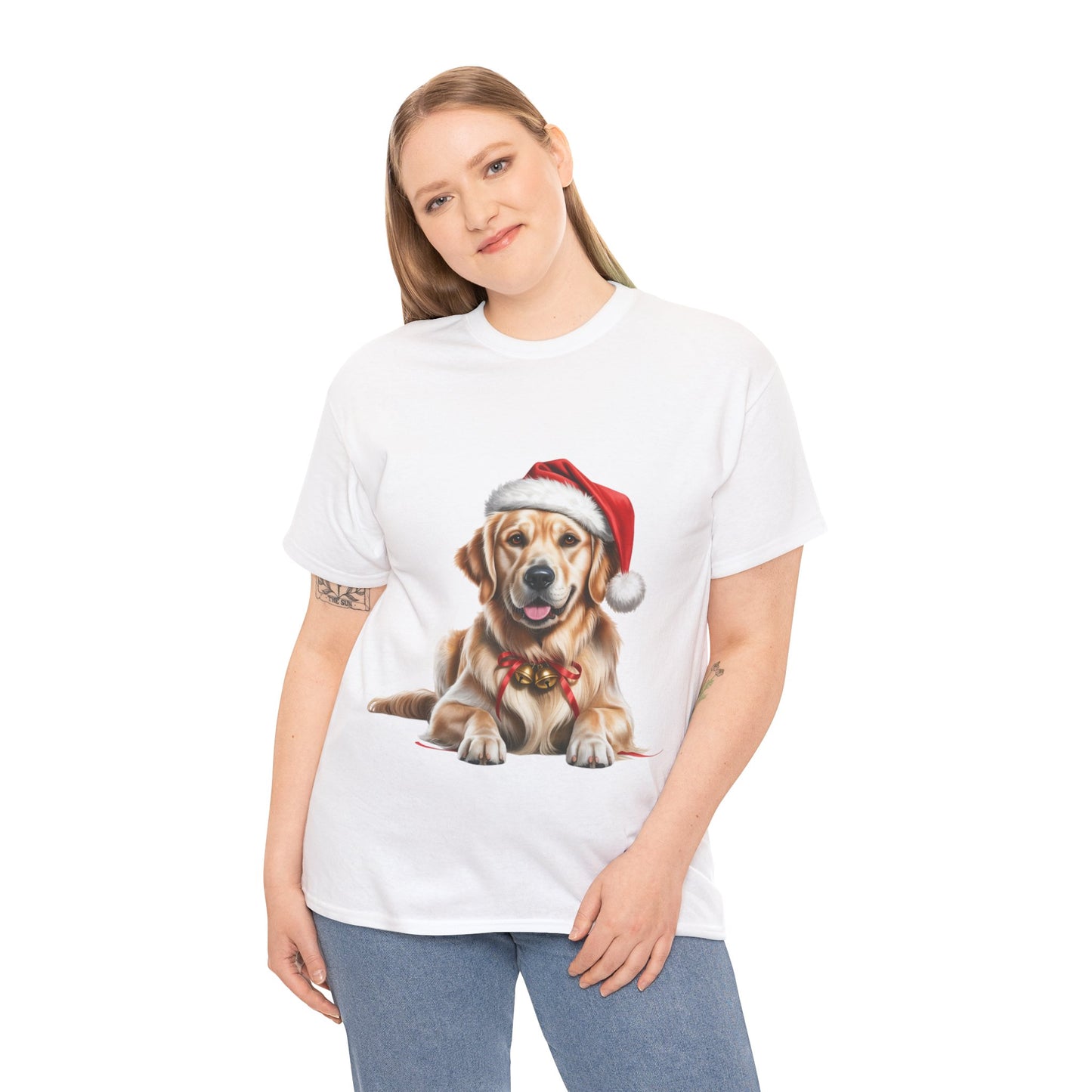 Golden Retriever T-Shirt, Festive Golden Retriever Dog Christmas Tee, Cute Pet Lover Shirt, Holiday Apparel, Great Gift for Dog Owners