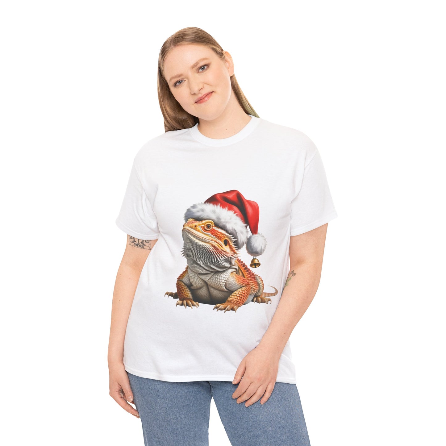 Bearded Dragon Christmas T-Shirt – Holiday Reptile Lover Tee, Festive Lizard Shirt, Cute Bearded Dragon Xmas Gift, Nature Lover Apparel, Holiday Exotic Pet Shirt for Bearded Dragon Lovers