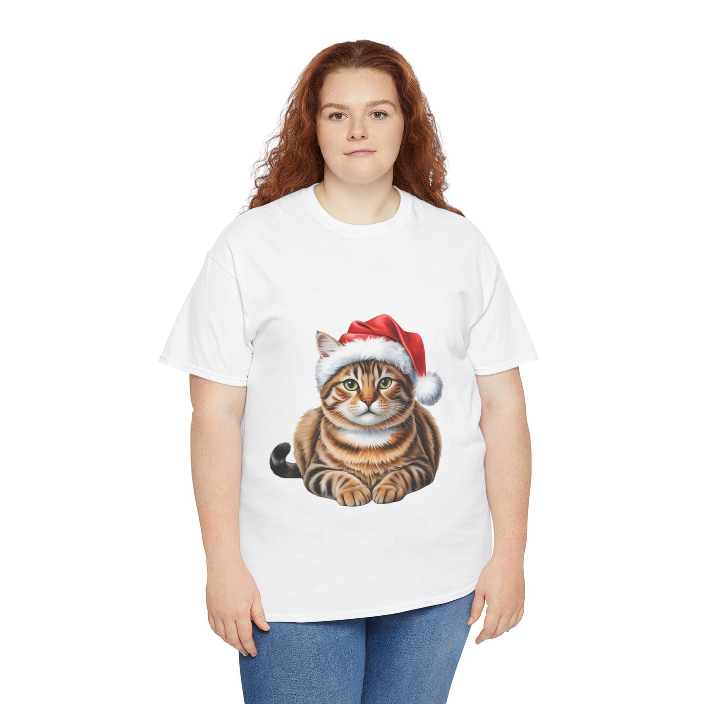 Tabby cat Christmas T-Shirt, Festive Tabby Cat Christmas Tee, Cute Pet Lover Shirt, Holiday Apparel, Great Gift for Pet Owners