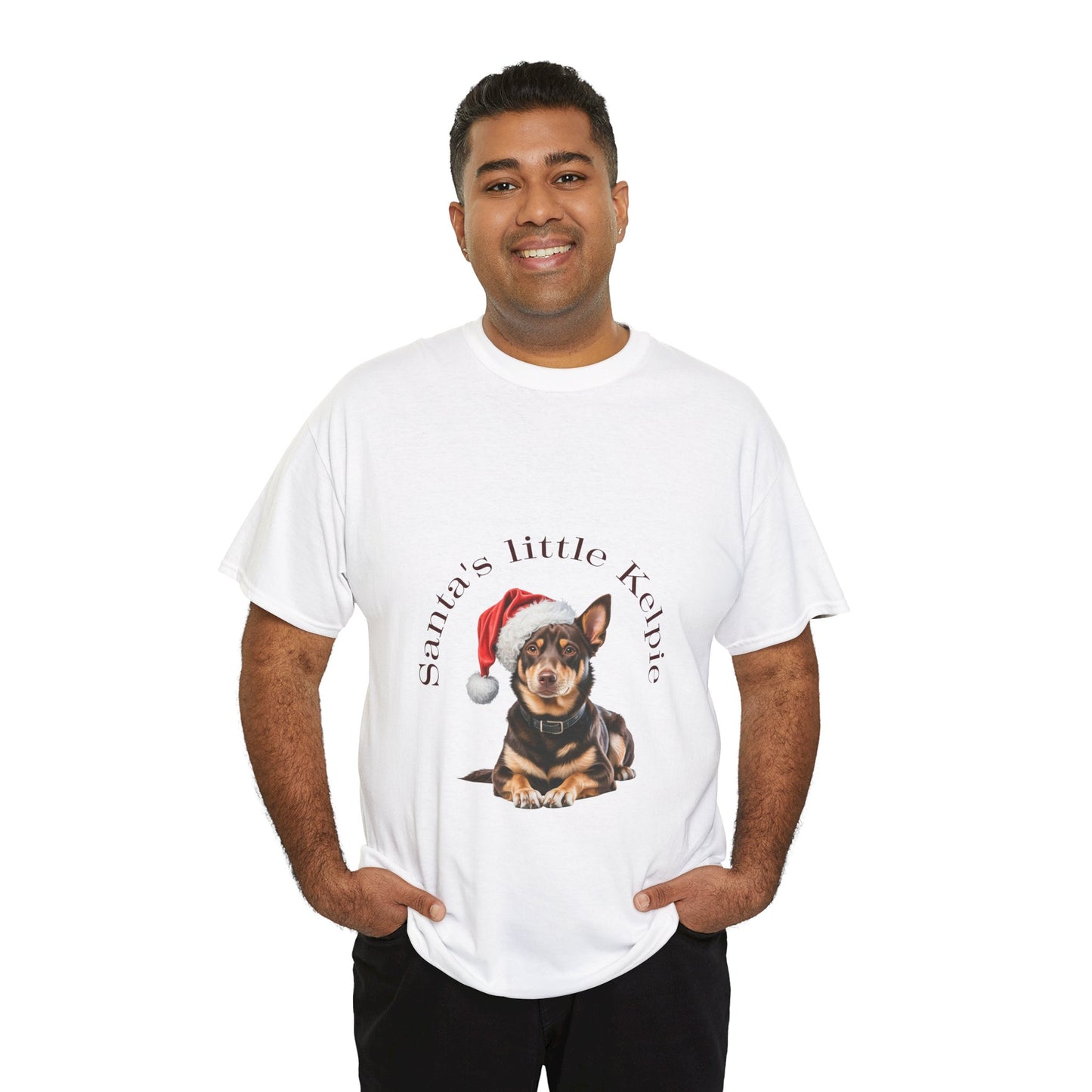 Copy of Santa's little Kelpie T-Shirt, Festive Kelpie Dog Christmas Tee, Cute Pet Lover Shirt, Holiday Apparel, Great Gift for Dog Owners