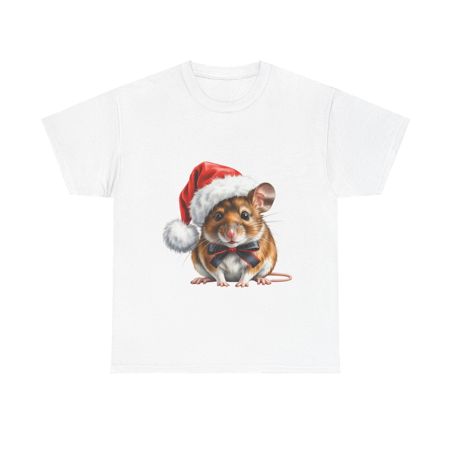 Christmas Mouse T-Shirt – Holiday Animal Lover Tee, Festive Cute Mouse Shirt, Adorable Mouse Xmas Gift, Nature Lover Apparel, Holiday Pet Mouse Shirt for Mouse Lovers