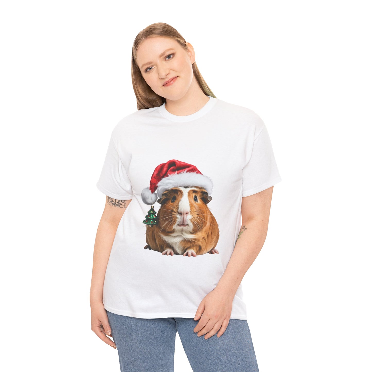 Christmas Guinea Pig T-Shirt – Holiday Pet Lover Tee, Festive Small Animal Shirt, Cute Guinea Pig Xmas Gift, Adorable Pet Apparel, Holiday Rodent Shirt for Guinea Pig Lovers