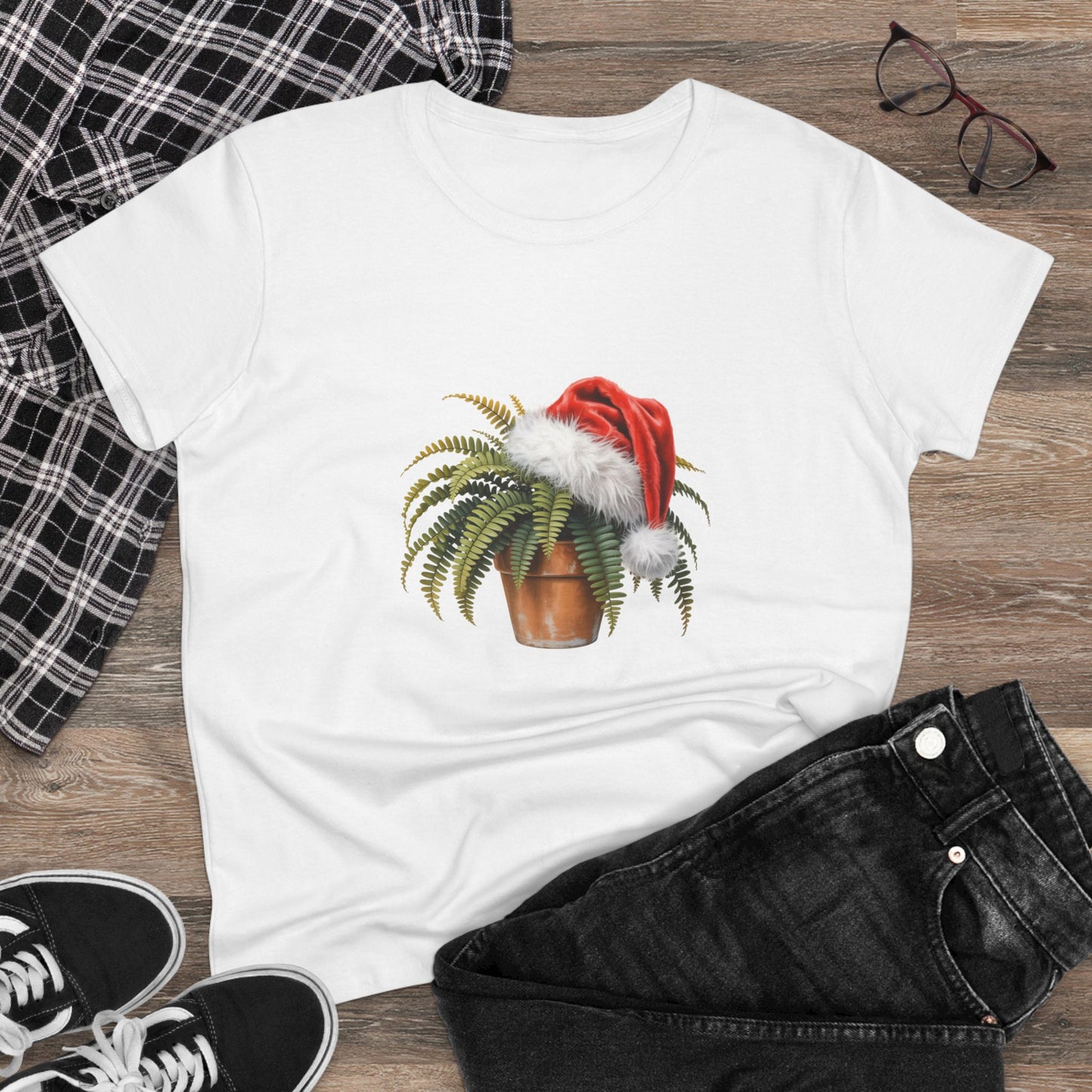 Plant Fern Christmas T-shirt, Pet Fern Christmas Tee, Plant Lover, Cute Pet Lover Shirt, Holiday Apparel, Great Gift for Pet Owners
