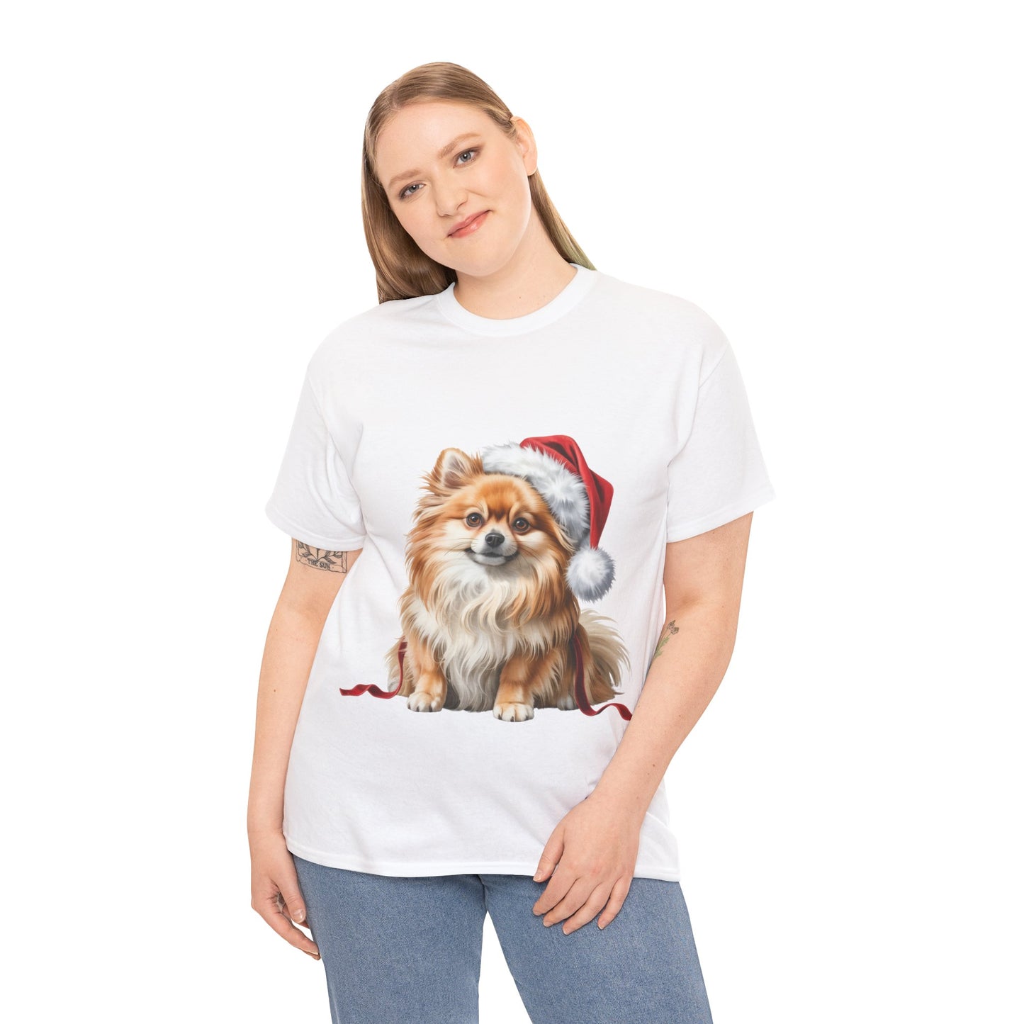 Pomeranian Christmas T–Shirt,  Pomeranian Holiday T-Shirt, Festive Pomeranian Dog Christmas Tee, Cute Pet Lover Shirt, Holiday Apparel, Great Gift for Dog Owners