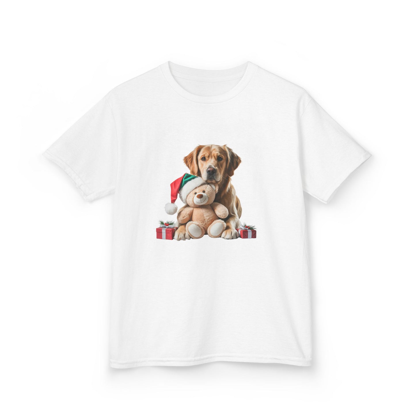 Kids Christmas Dog T-Shirt, Festive Dog Kids Christmas Tee, Cute Pet Lover Shirt, Holiday Apparel, Great Gift for Dog Owners