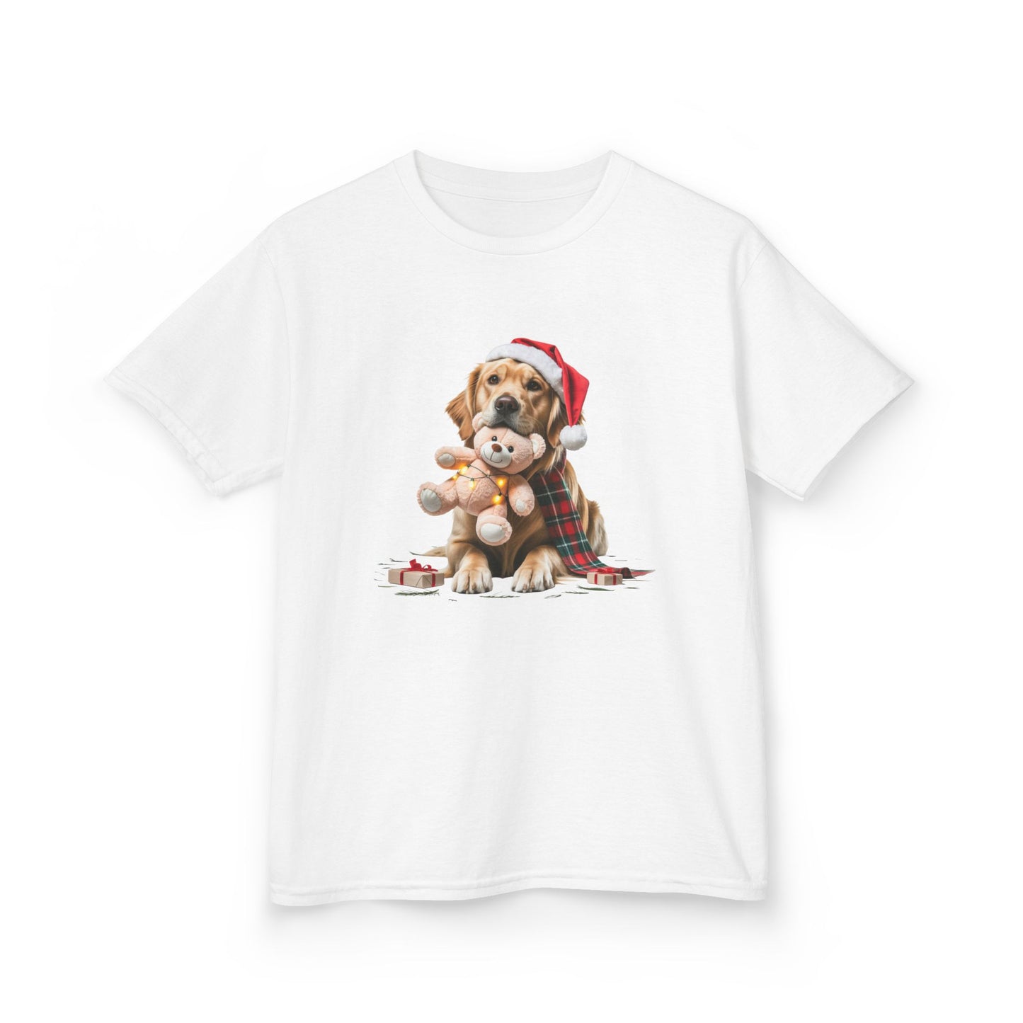 Kids Christmas Dog T-Shirt, Festive Dog Kids Christmas Tee, Cute Pet Lover Shirt, Holiday Apparel, Great Gift for Dog Owners