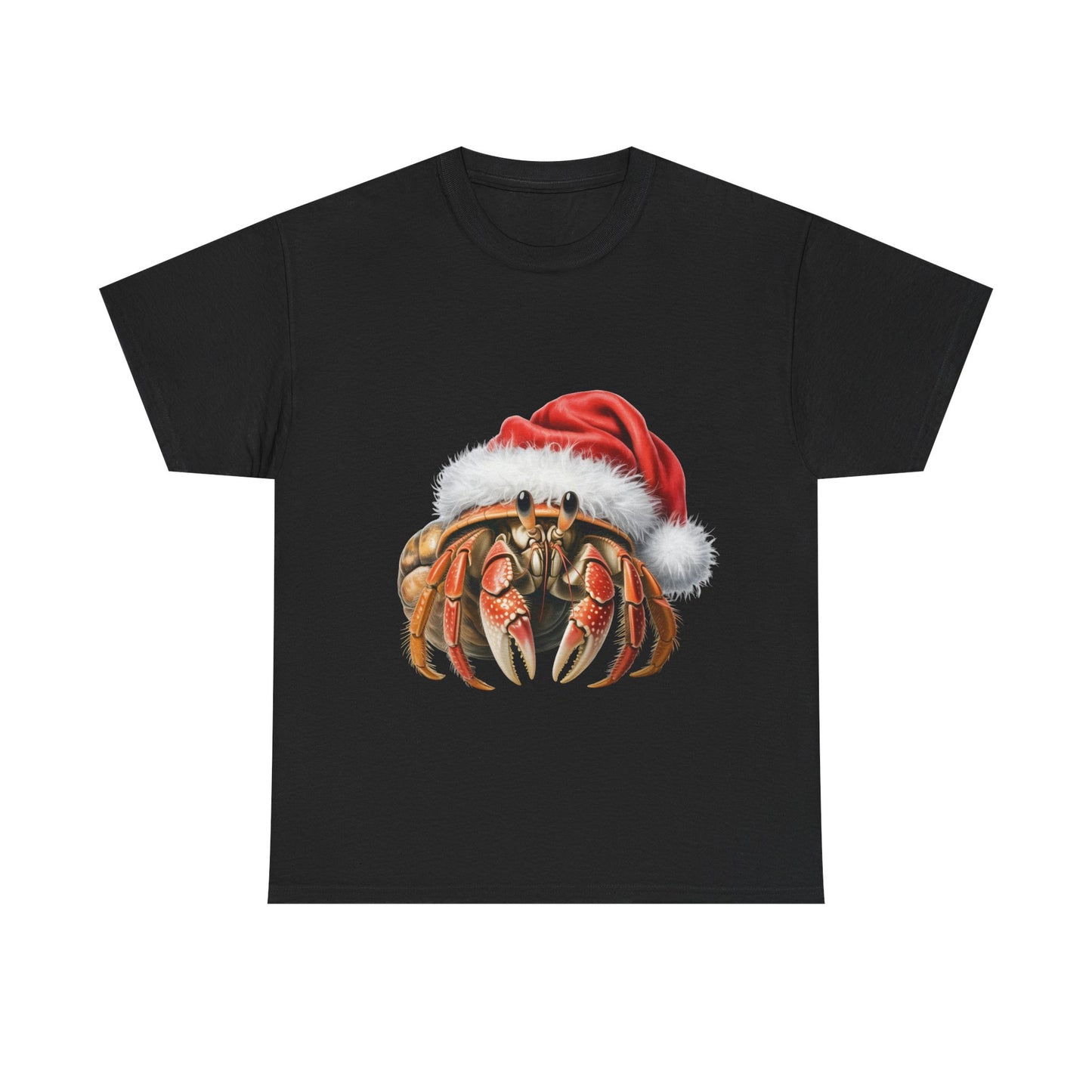 Christmas Hermit Crab T-Shirt – Holiday Crab Lover Tee, Festive Beach Creature Shirt, Cute Hermit Crab Xmas Gift, Nature Lover Apparel, Holiday Coastal Pet Shirt for Hermit Crab Lovers
