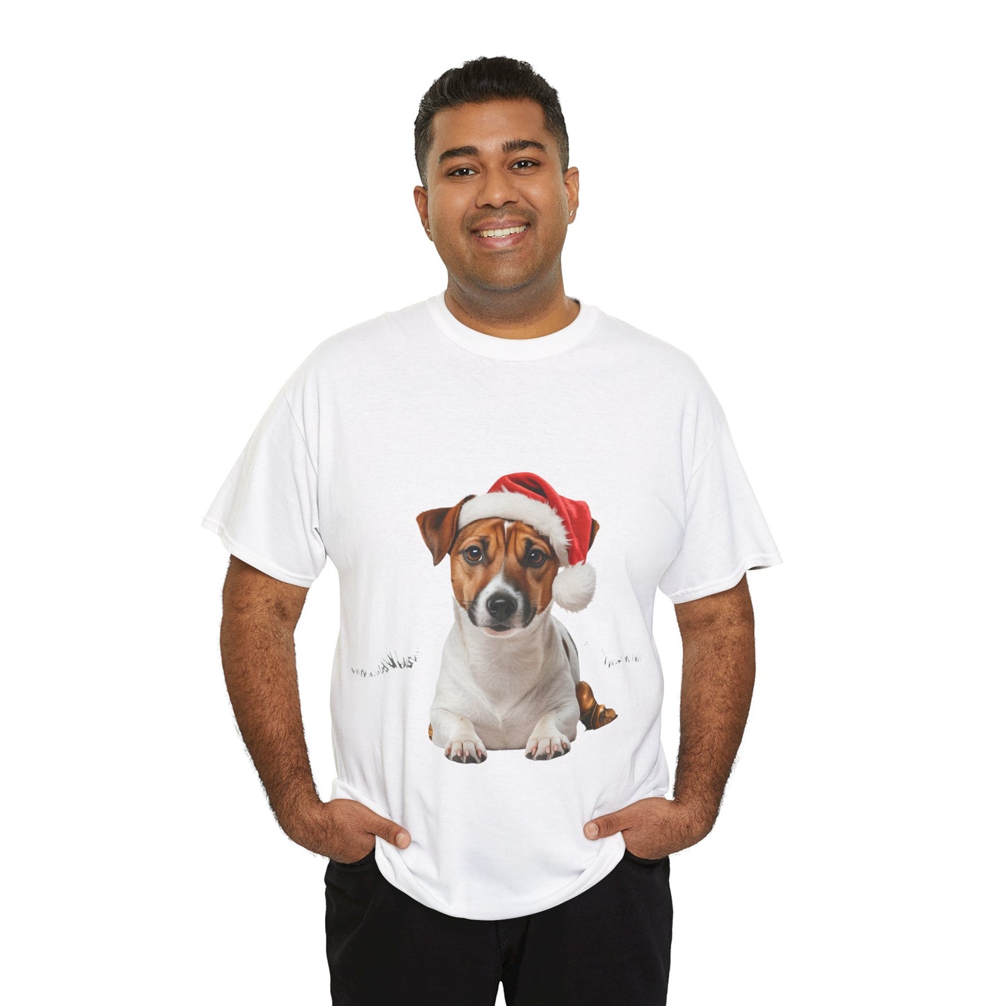 Jack Russell Christmas T-Shirt, Festive Jack Russell Dog Christmas Tee, Cute Pet Lover Shirt, Holiday Apparel, Great Gift for Dog Owners