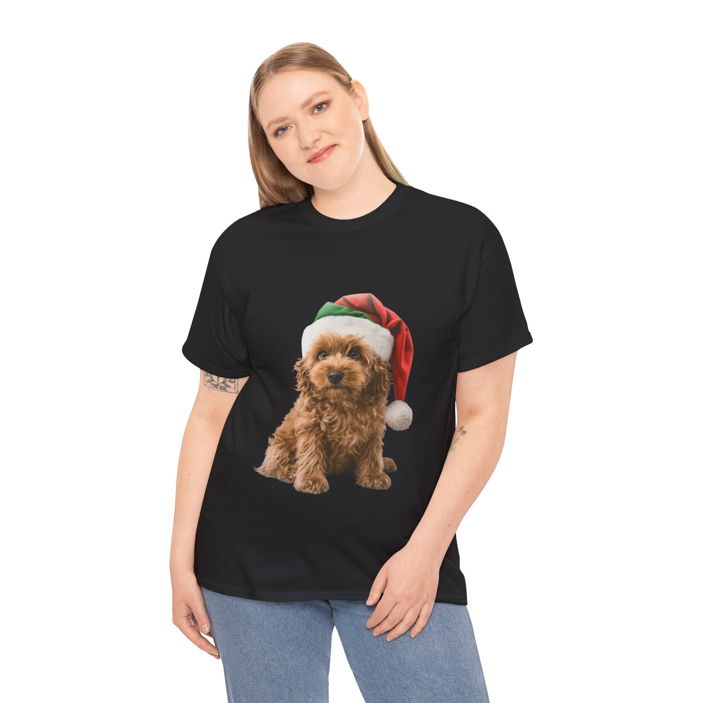 Tan Cavoodle dog Christmas! T-Shirt, Festive Cavoodle Christmas Tee, Cute Pet Lover Shirt, Holiday Apparel, Great Gift for Dog Owners, Preppy Style Top