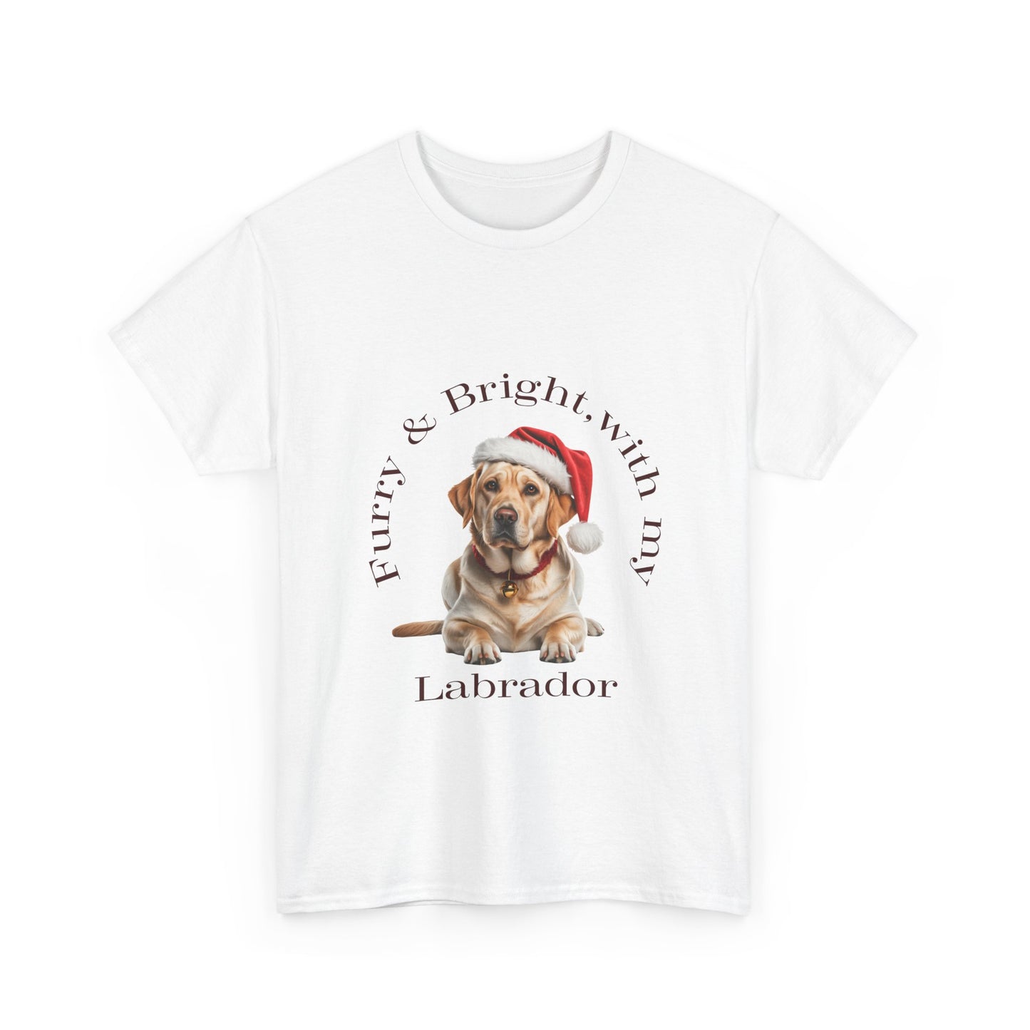 Furry & Bright with my Labrador Christmas T-Shirt, Festive Labrador Christmas Tee, Cute Pet Lover Shirt, Holiday Apparel, Great Gift for Dog Owners