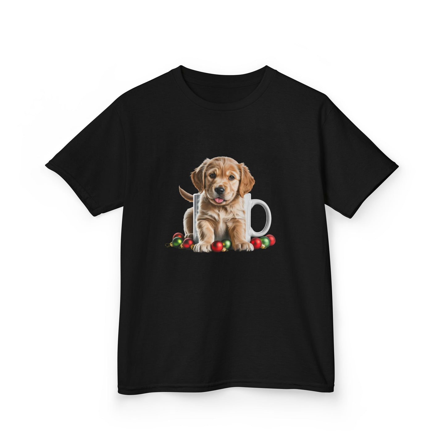 Kids Christmas Dog T-Shirt, Festive Dog Kids Christmas Tee, Cute Pet Lover Shirt, Holiday Apparel, Great Gift for Dog Owners
