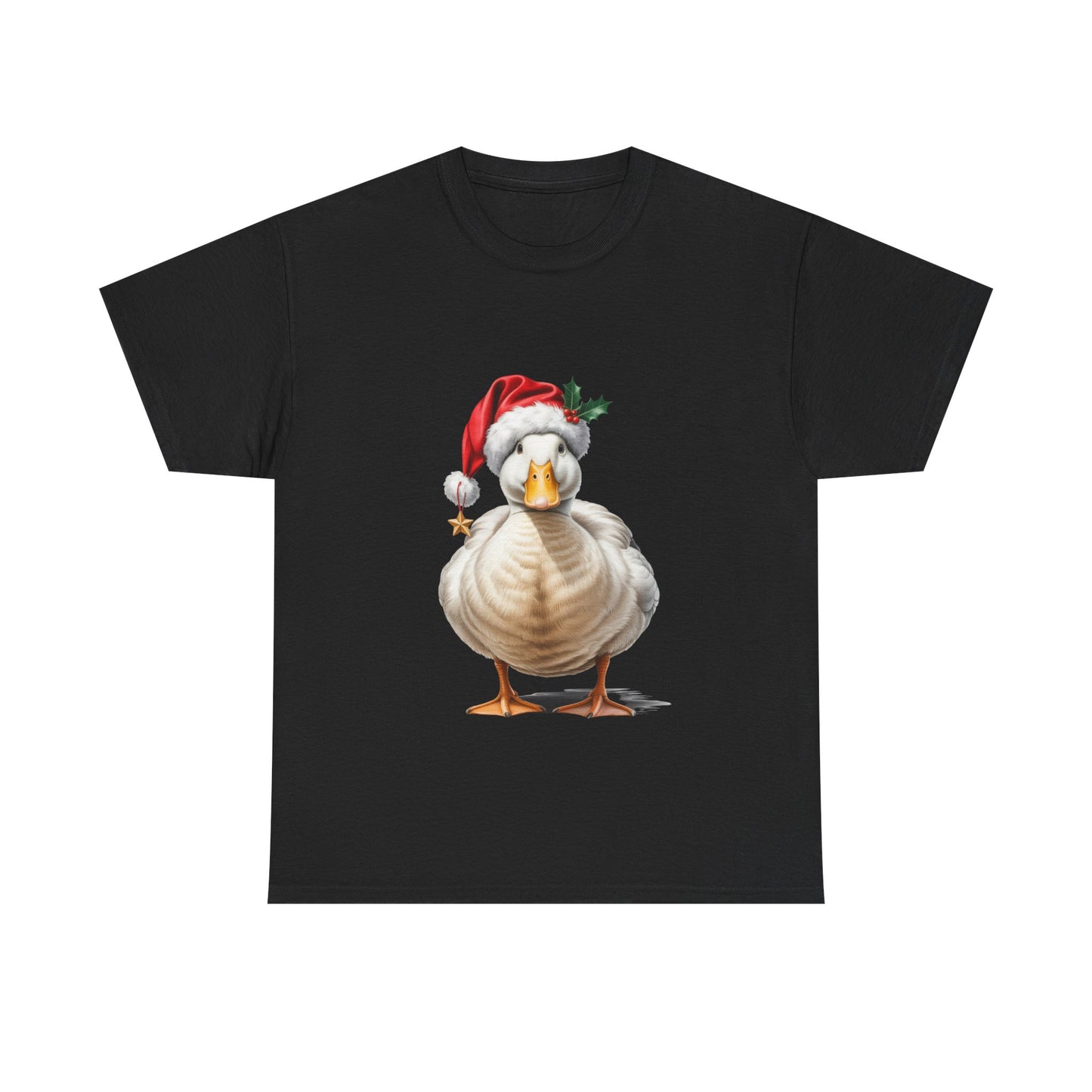 Duck Christmas T-Shirt, Festive Duck Graphic Tee, Holiday Shirt, Christmas Apparel, Gift for Duckie Lovers, Cute Pet Tee, Comfortable Casual Wear